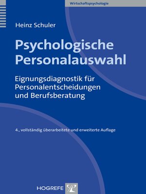 cover image of Psychologische Personalauswahl
